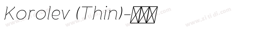 Korolev (Thin)字体转换